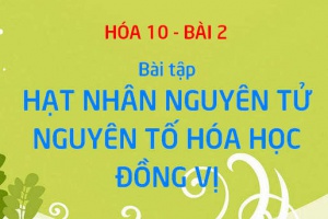 Bài tập về Hạt nhân nguyên tử, Số khối, Số hiệu nguyên tử, Nguyên tử khối trung bình - Hóa 10 bài 2